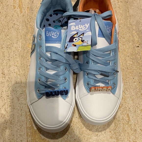 Bluey Sneakers Blue and White - Picture 1 of 7